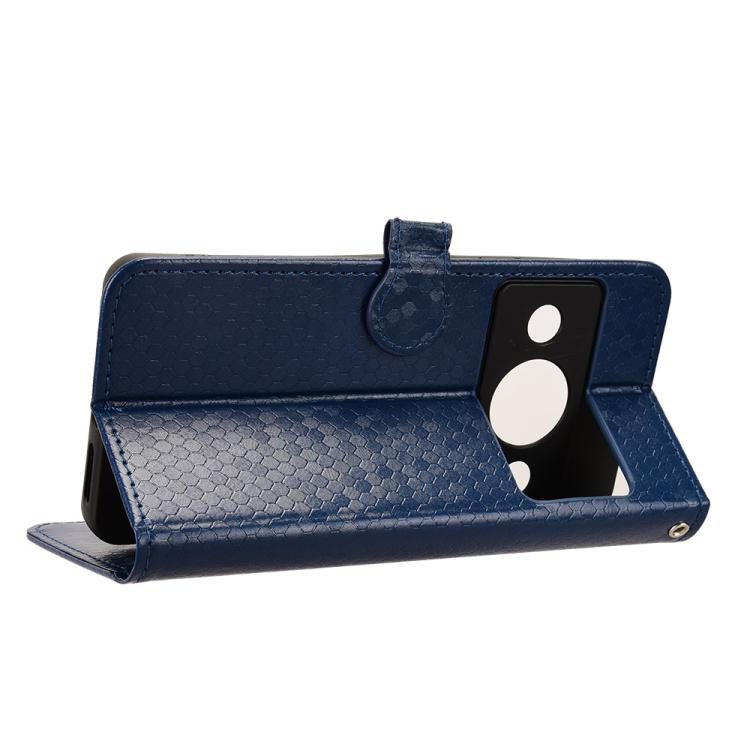 For ZTE A75 Pro / Telstra T-Elite 5G Honeycomb Dot Texture Leather Phone Case