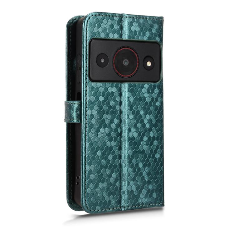 For ZTE A75 Pro / Telstra T-Elite 5G Honeycomb Dot Texture Leather Phone Case