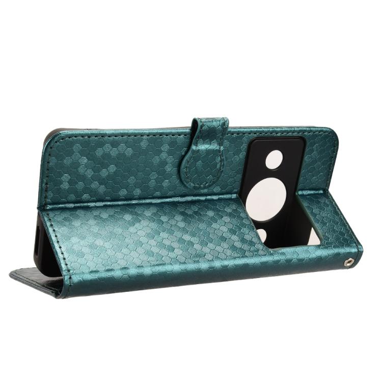 For ZTE A75 Pro / Telstra T-Elite 5G Honeycomb Dot Texture Leather Phone Case