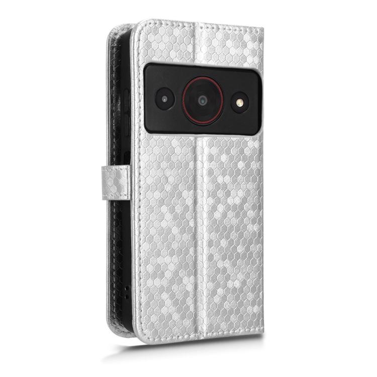 For ZTE A75 Pro / Telstra T-Elite 5G Honeycomb Dot Texture Leather Phone Case
