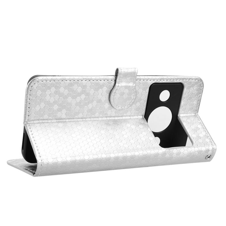 For ZTE A75 Pro / Telstra T-Elite 5G Honeycomb Dot Texture Leather Phone Case