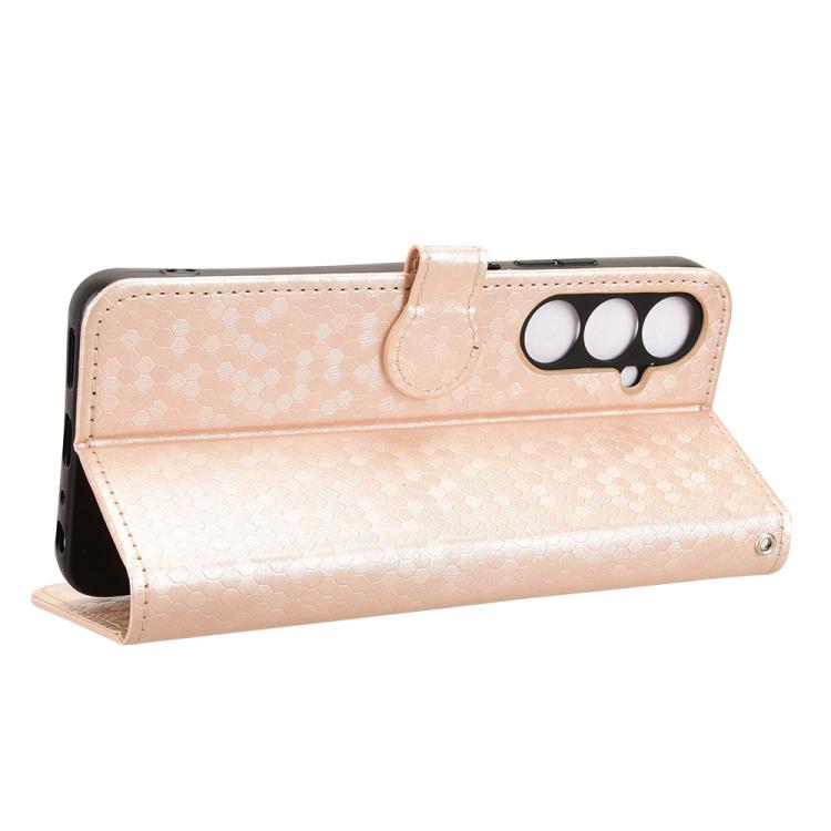 For ZTE Nubia V80 Max Honeycomb Dot Texture Leather Phone Case