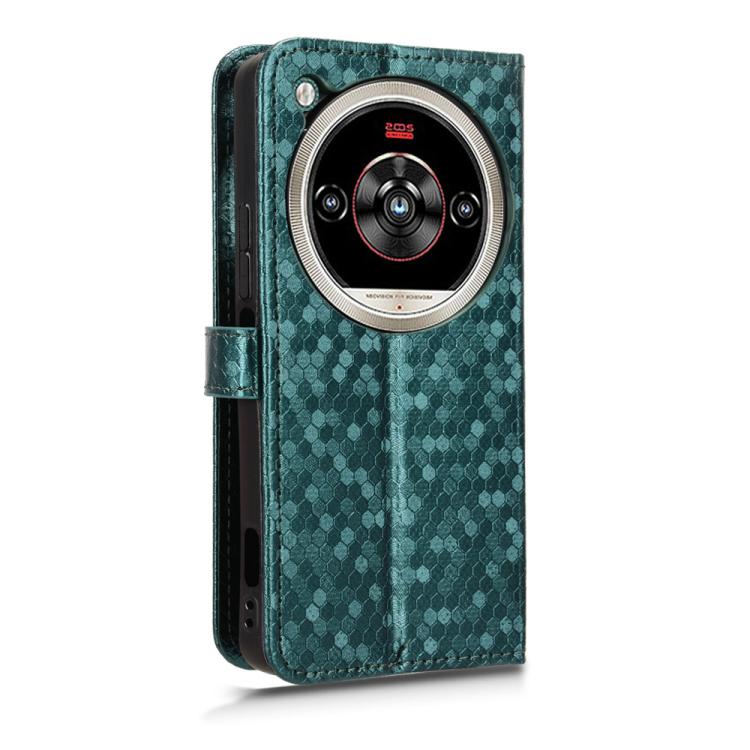 For ZTE nubia Focus 2 Ultra 5G Honeycomb Dot Texture Leather Phone Case