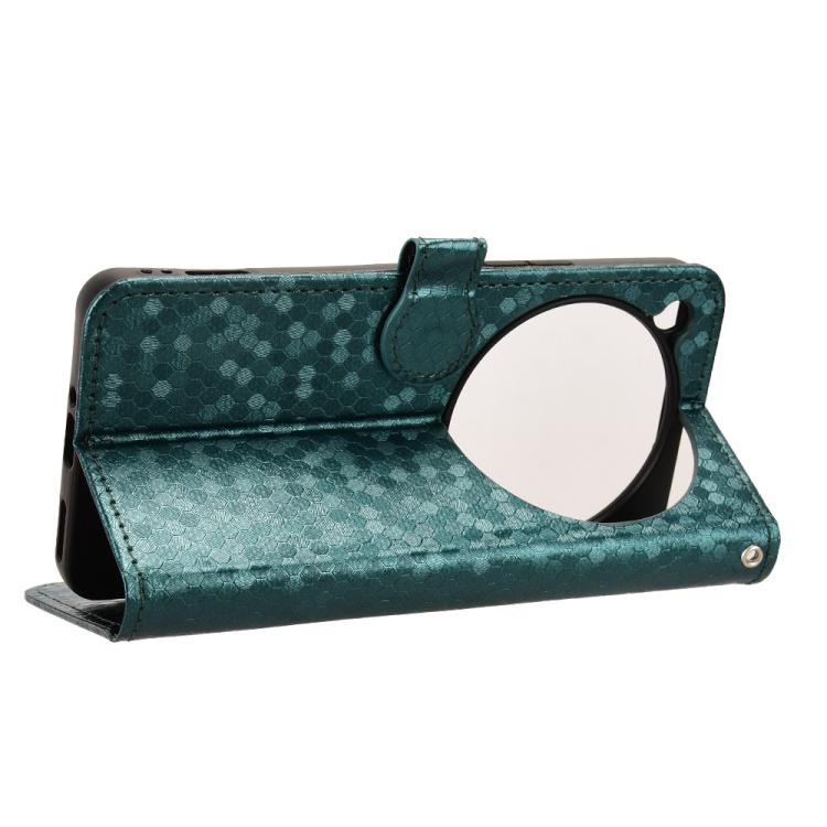 For ZTE nubia Focus 2 Ultra 5G Honeycomb Dot Texture Leather Phone Case