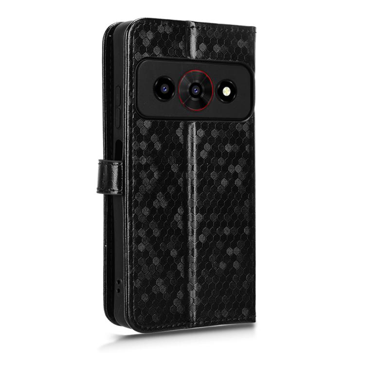For ZTE Optus X Value 5G Honeycomb Dot Texture Leather Phone Case