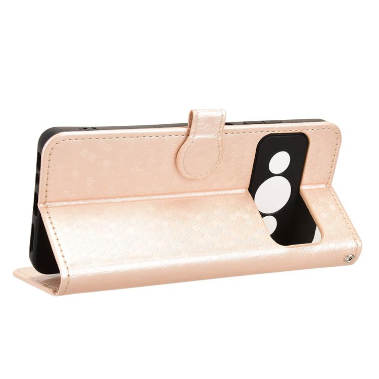 For ZTE Optus X Value 5G Honeycomb Dot Texture Leather Phone Case