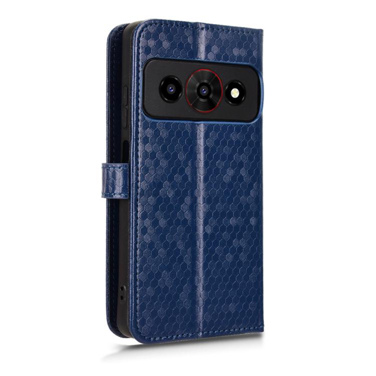 For ZTE Optus X Value 5G Honeycomb Dot Texture Leather Phone Case