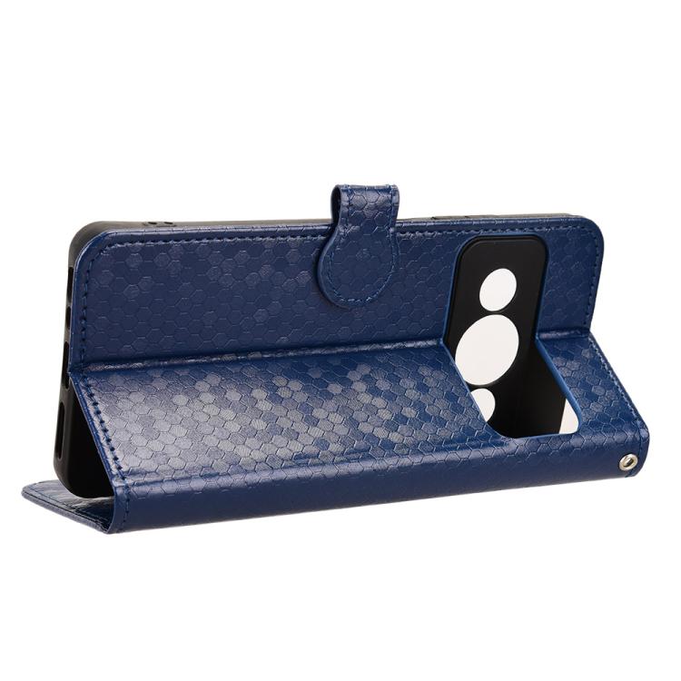 For ZTE Optus X Value 5G Honeycomb Dot Texture Leather Phone Case