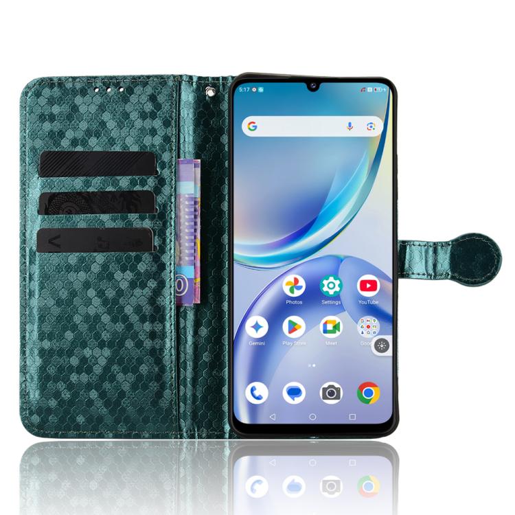 For ZTE Optus X Value 5G Honeycomb Dot Texture Leather Phone Case