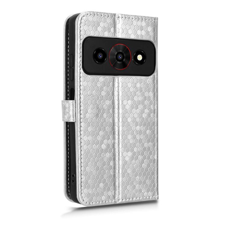 For ZTE Optus X Value 5G Honeycomb Dot Texture Leather Phone Case