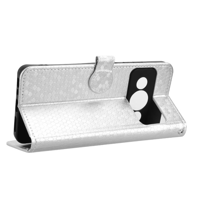 For ZTE Optus X Value 5G Honeycomb Dot Texture Leather Phone Case