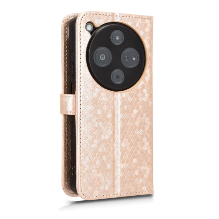 For ZTE Optus X Pro 2 5G Honeycomb Dot Texture Leather Phone Case