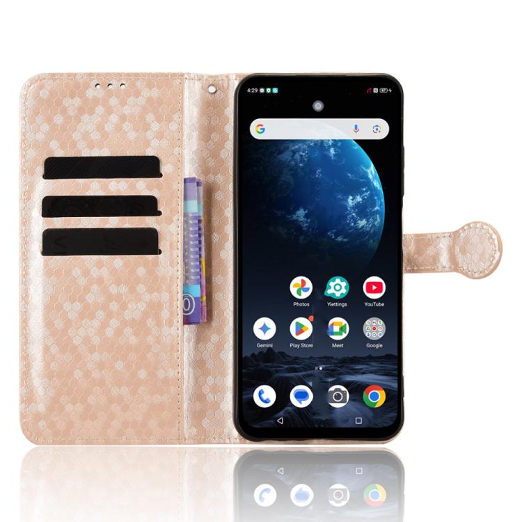 For ZTE Optus X Pro 2 5G Honeycomb Dot Texture Leather Phone Case