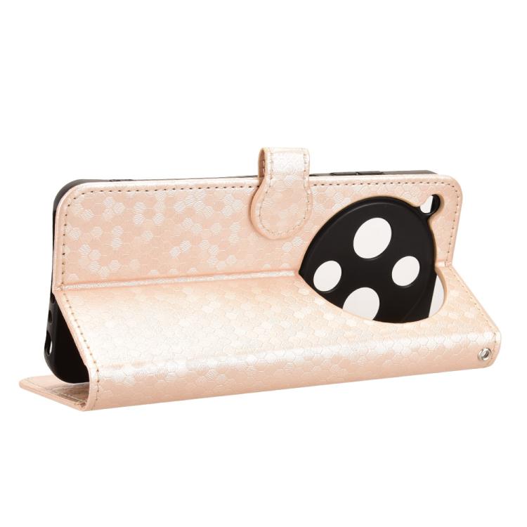 For ZTE Optus X Pro 2 5G Honeycomb Dot Texture Leather Phone Case
