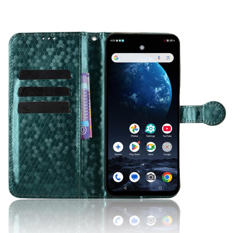 For ZTE Optus X Pro 2 5G Honeycomb Dot Texture Leather Phone Case