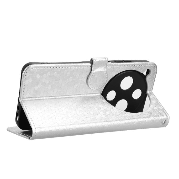 For ZTE Optus X Pro 2 5G Honeycomb Dot Texture Leather Phone Case