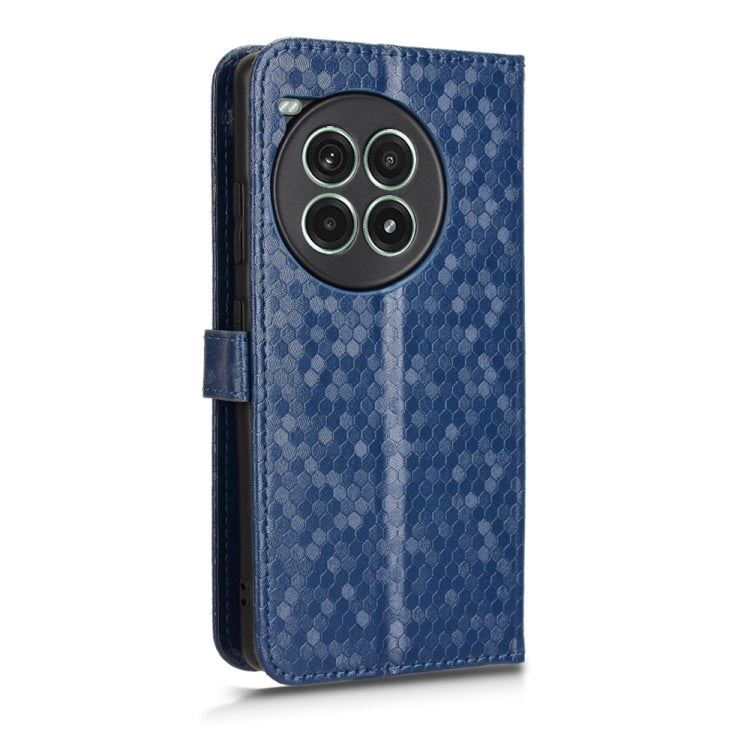 For OnePlus Ace 3 Pro Honeycomb Dot Texture Leather Phone Case
