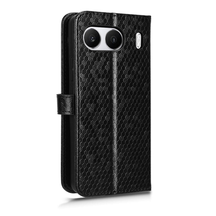 For OnePlus Nord 4 5G Honeycomb Dot Texture Leather Phone Case