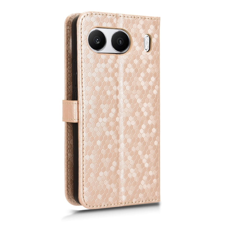 For OnePlus Nord 4 5G Honeycomb Dot Texture Leather Phone Case