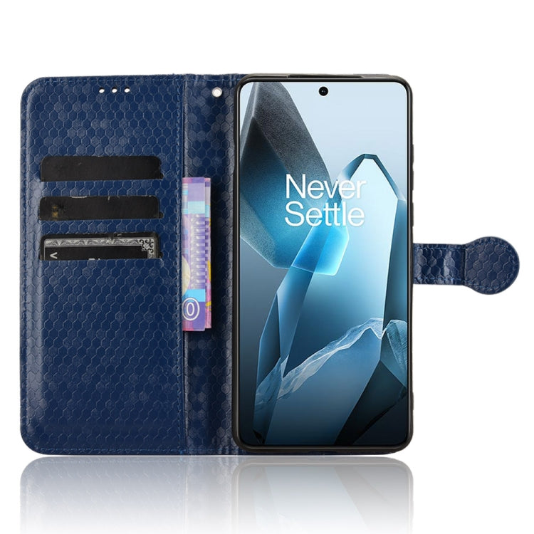 For OnePlus 13 5G Honeycomb Dot Texture Leather Phone Case