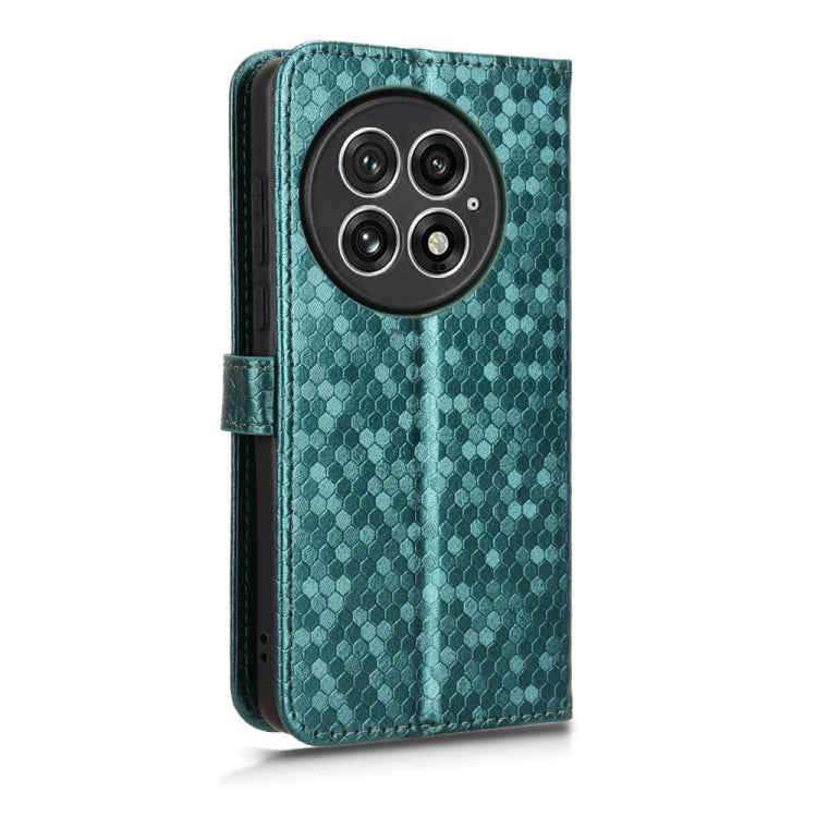 For OnePlus 13 5G Honeycomb Dot Texture Leather Phone Case