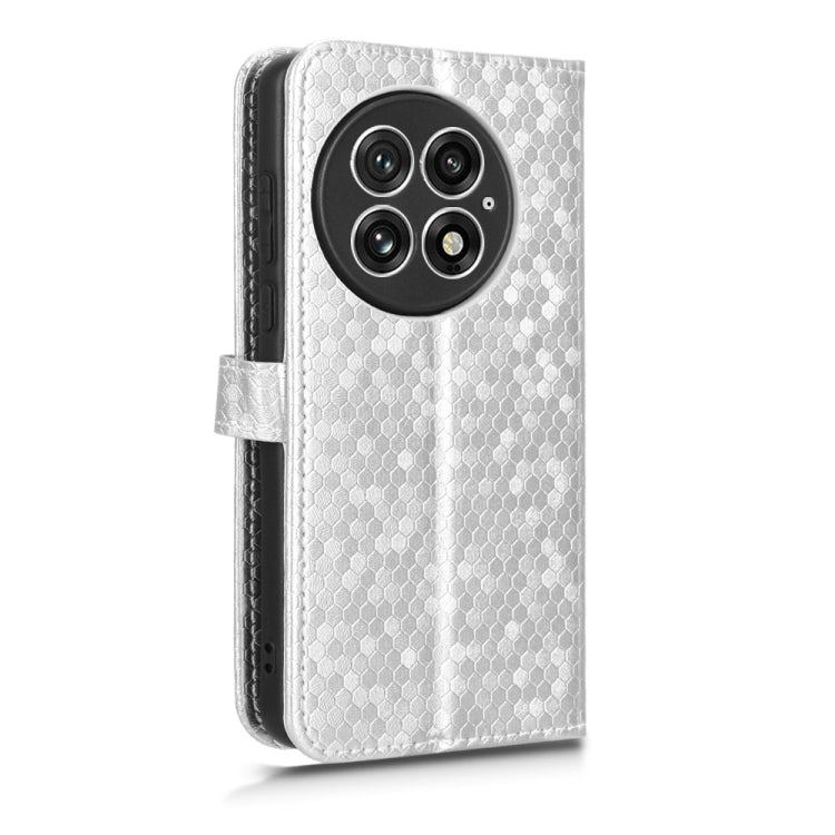 For OnePlus 13 5G Honeycomb Dot Texture Leather Phone Case