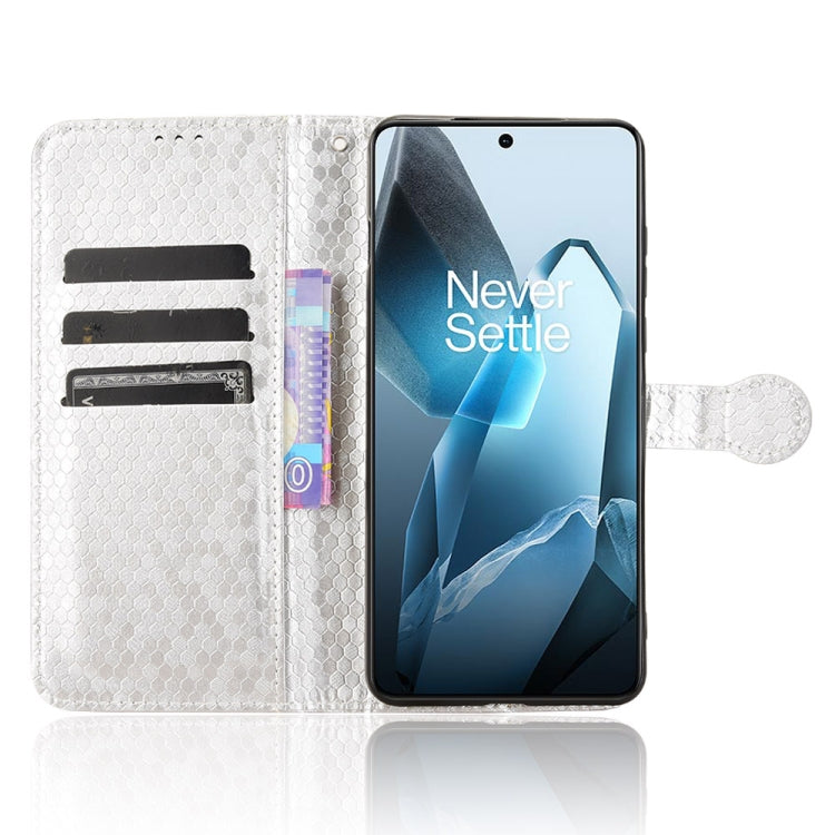 For OnePlus 13 5G Honeycomb Dot Texture Leather Phone Case