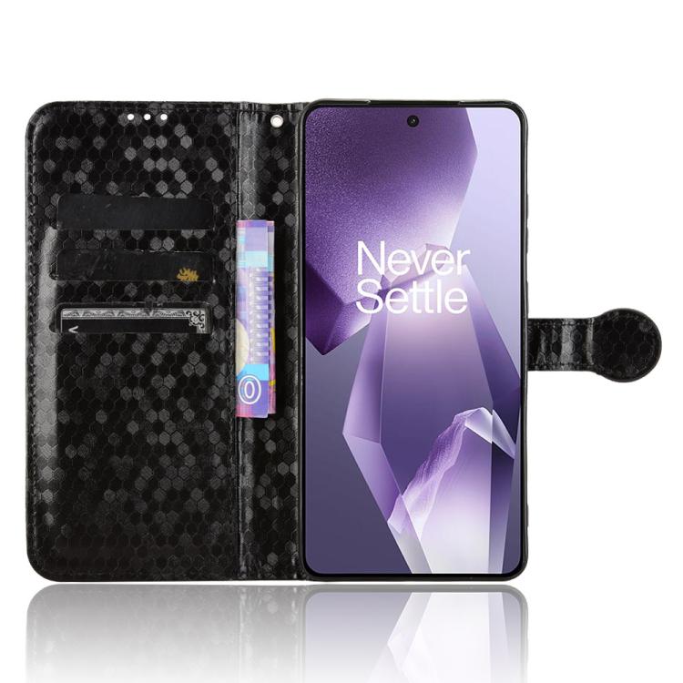 For OnePlus Ace 5 / Ace 5 Pro Honeycomb Dot Texture Leather Phone Case