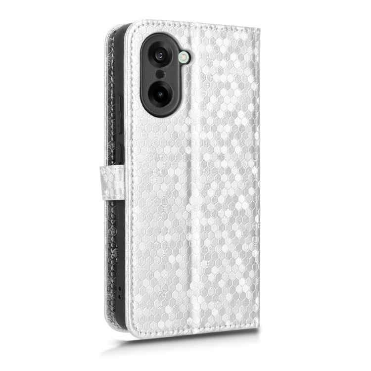 For OnePlus Ace 5 Racing / Nord CE5 Honeycomb Dot Texture Leather Phone Case