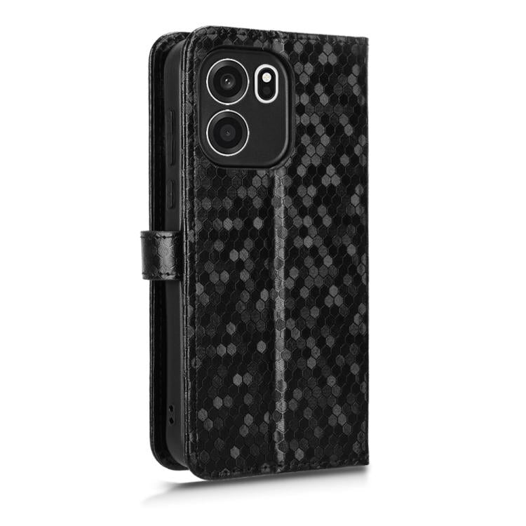 For OnePlus Turbo 6V 5G Honeycomb Dot Texture Leather Phone Case