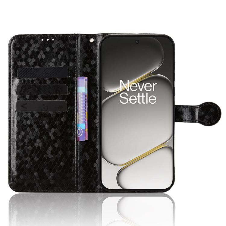 For OnePlus Turbo 6V 5G Honeycomb Dot Texture Leather Phone Case