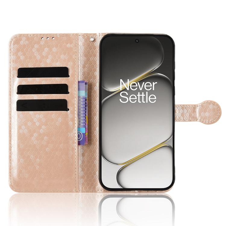For OnePlus Turbo 6V 5G Honeycomb Dot Texture Leather Phone Case