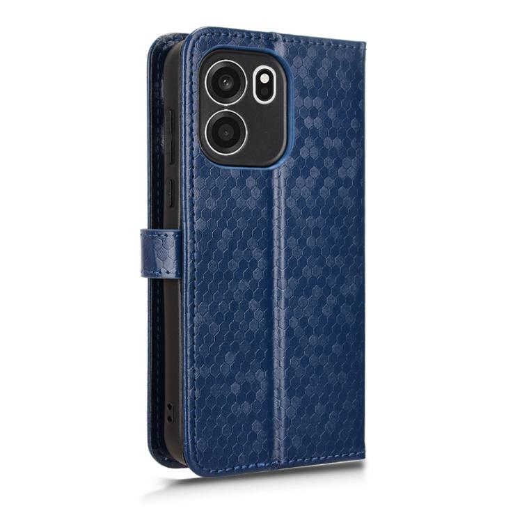For OnePlus Turbo 6V 5G Honeycomb Dot Texture Leather Phone Case