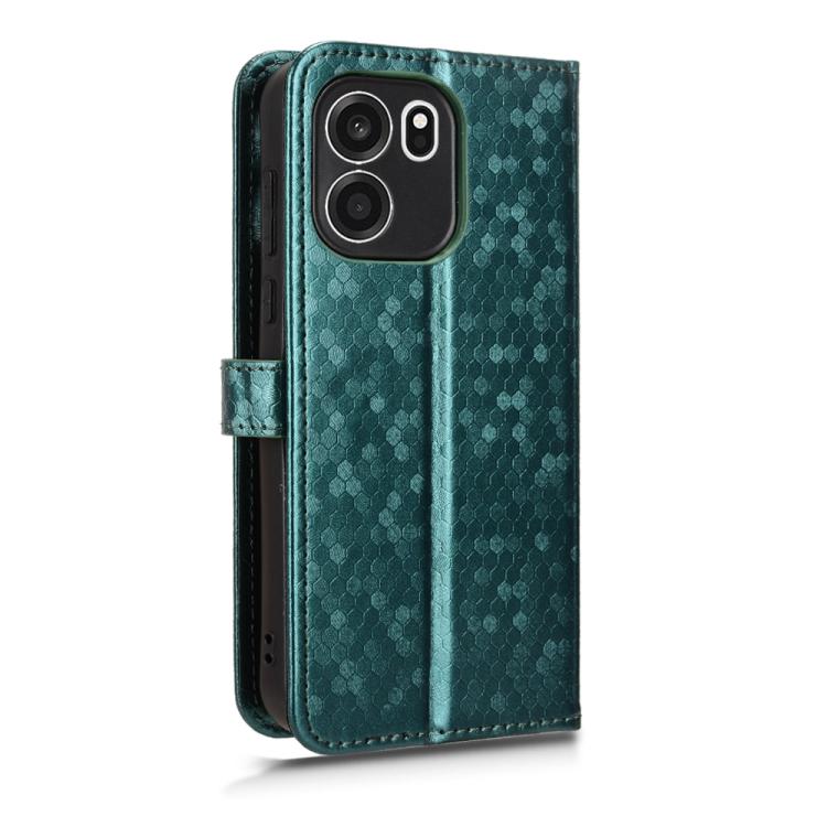 For OnePlus Turbo 6V 5G Honeycomb Dot Texture Leather Phone Case