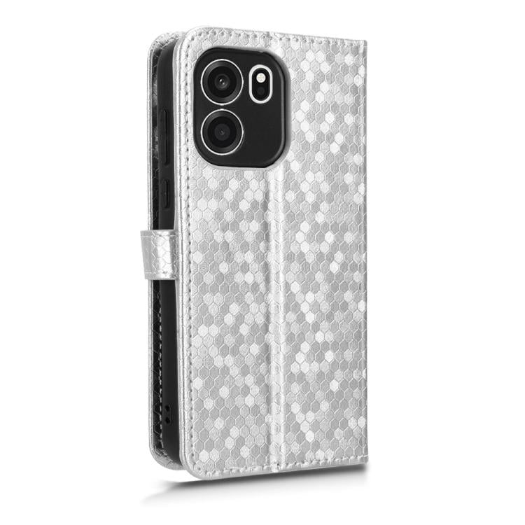 For OnePlus Turbo 6V 5G Honeycomb Dot Texture Leather Phone Case