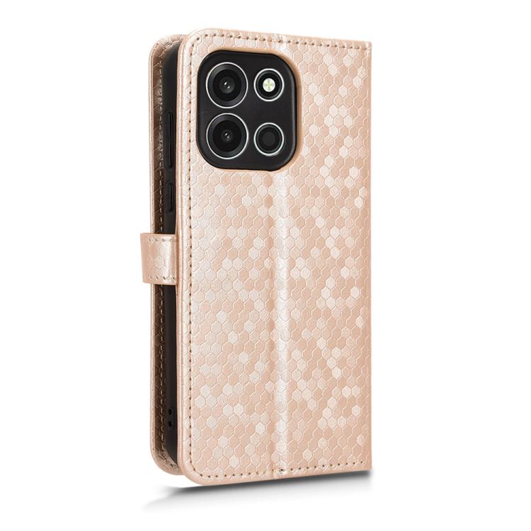 For OnePlus Turbo 6 / Nord 6 5G Honeycomb Dot Texture Leather Phone Case