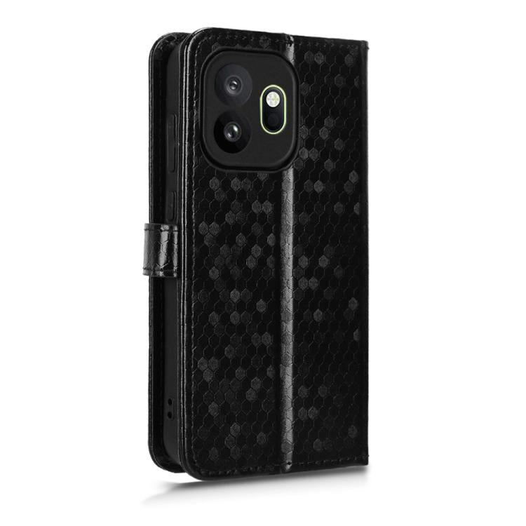 For OnePlus 15T Honeycomb Dot Texture Leather Phone Case