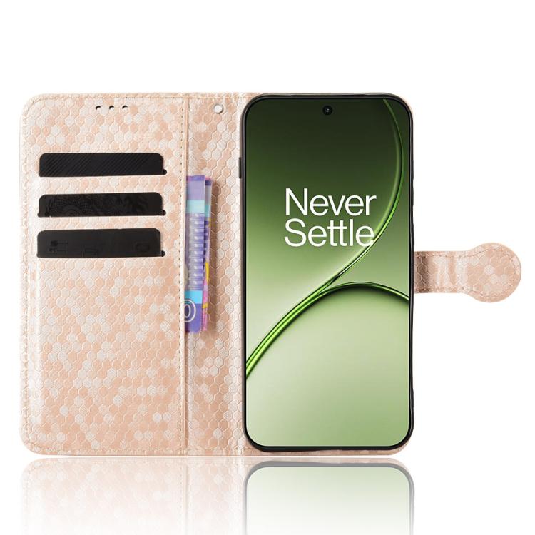 For OnePlus 15T Honeycomb Dot Texture Leather Phone Case