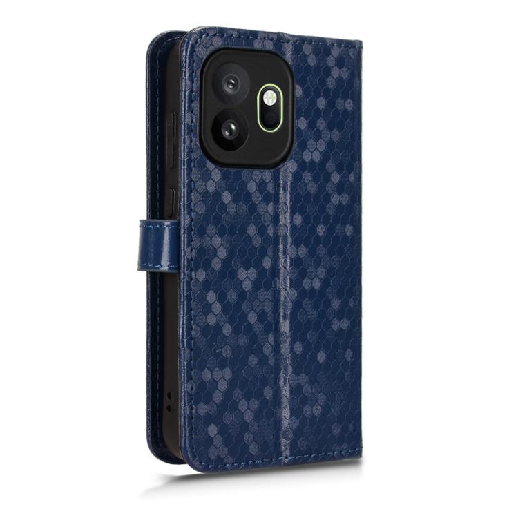 For OnePlus 15T Honeycomb Dot Texture Leather Phone Case