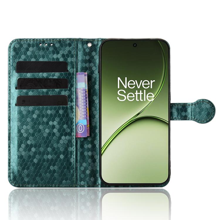 For OnePlus 15T Honeycomb Dot Texture Leather Phone Case