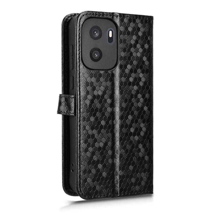 For OnePlus Ace 6 Ultra 5G Honeycomb Dot Texture Leather Phone Case