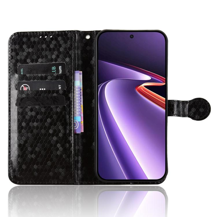 For OnePlus Ace 6 Ultra 5G Honeycomb Dot Texture Leather Phone Case
