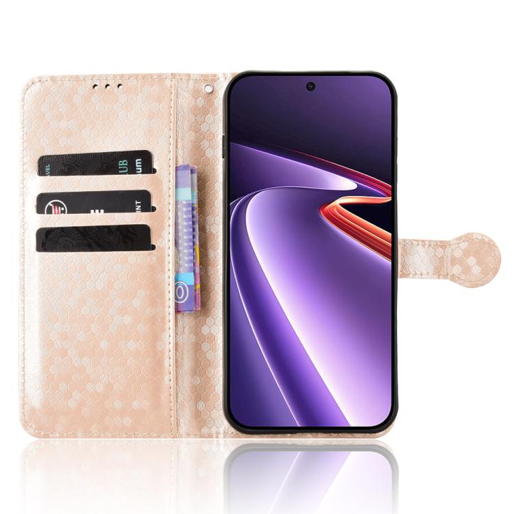 For OnePlus Ace 6 Ultra 5G Honeycomb Dot Texture Leather Phone Case