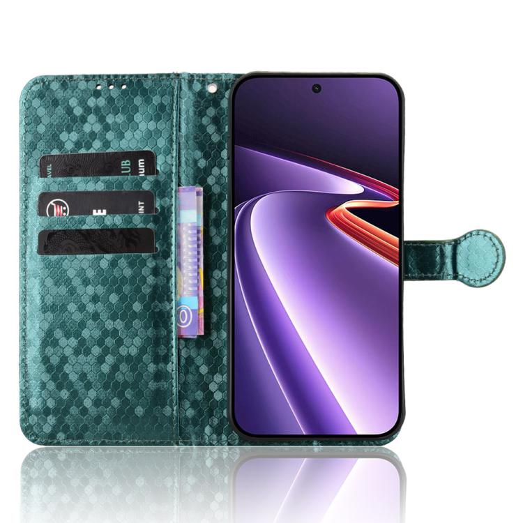 For OnePlus Ace 6 Ultra 5G Honeycomb Dot Texture Leather Phone Case