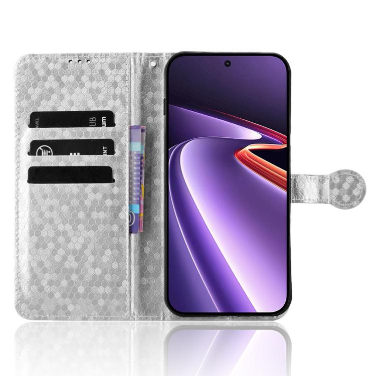 For OnePlus Ace 6 Ultra 5G Honeycomb Dot Texture Leather Phone Case