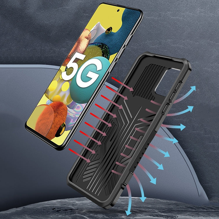 For Samsung Galaxy A70 Machine Armor Warrior Shockproof PC + TPU Protective Case