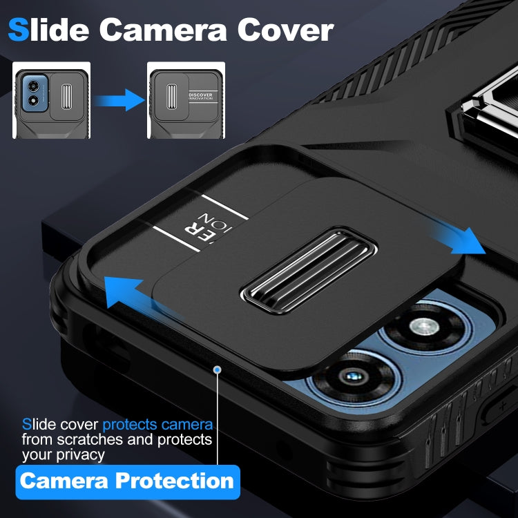 For Motorola Moto G Play 2024 Sliding Camshield Holder Phone Case