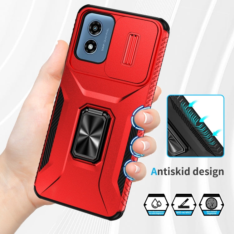 For Motorola Moto G Play 2024 Sliding Camshield Holder Phone Case