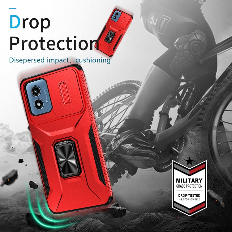 For Motorola Moto G Play 2024 Sliding Camshield Holder Phone Case