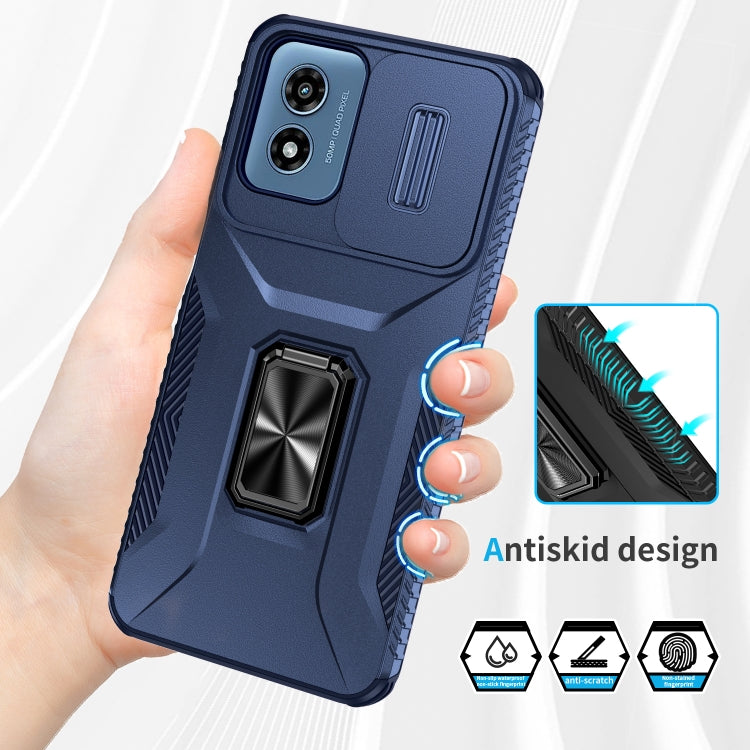 For Motorola Moto G Play 2024 Sliding Camshield Holder Phone Case